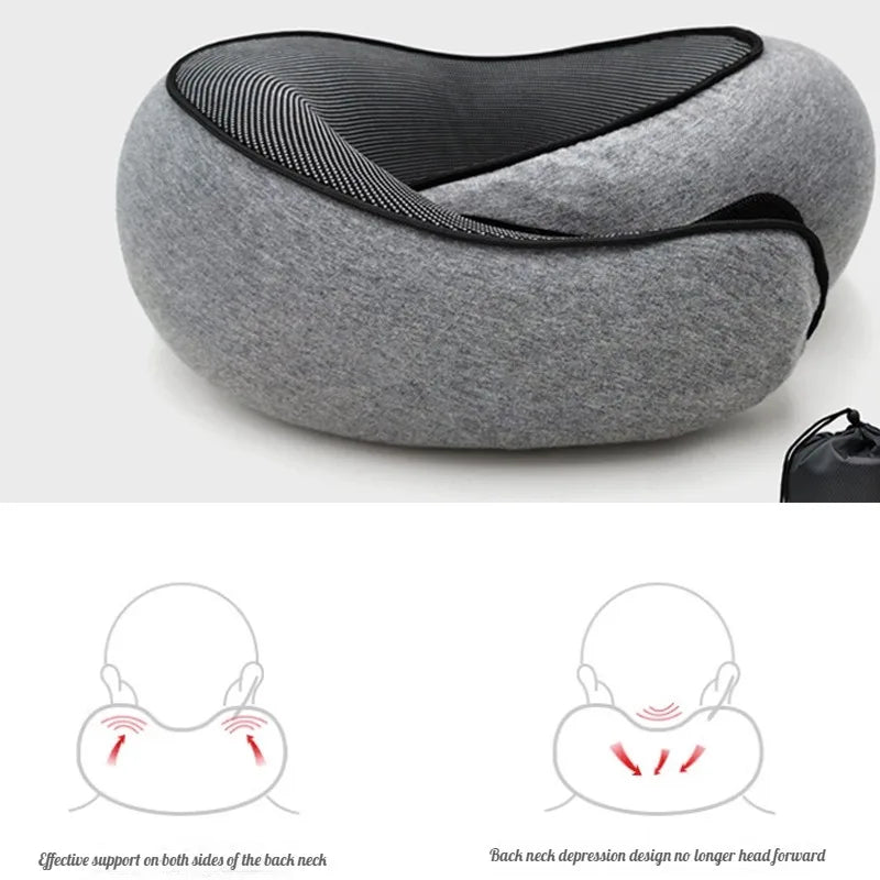 Travel Neck Memory Foam Pillow